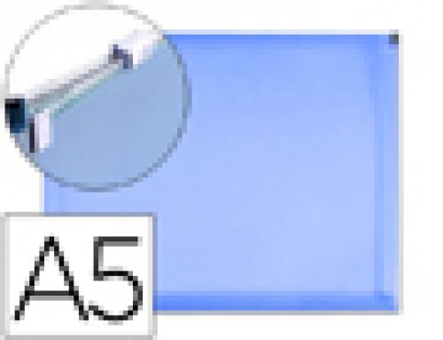 Bolsa porta documentos liderpapel a5 com fecho azul , Liderpapel , 37583 , 8423473375833
